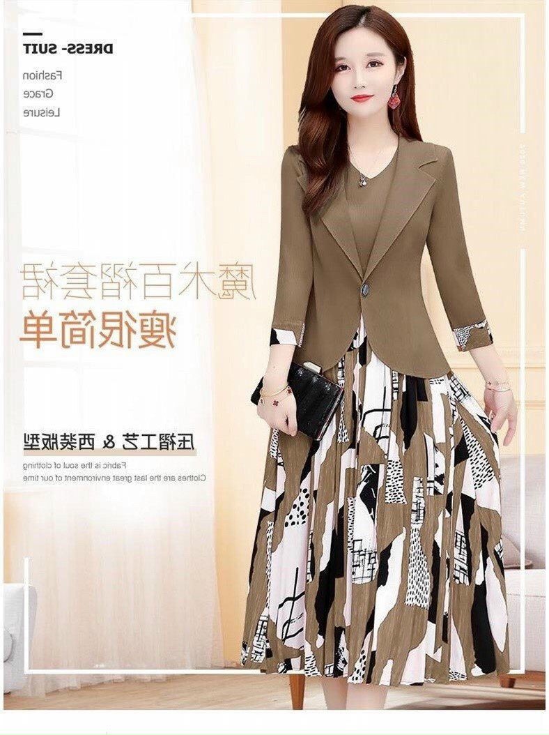 Set Đầm Dập Ly Kèm Áo Khoác - HN955
